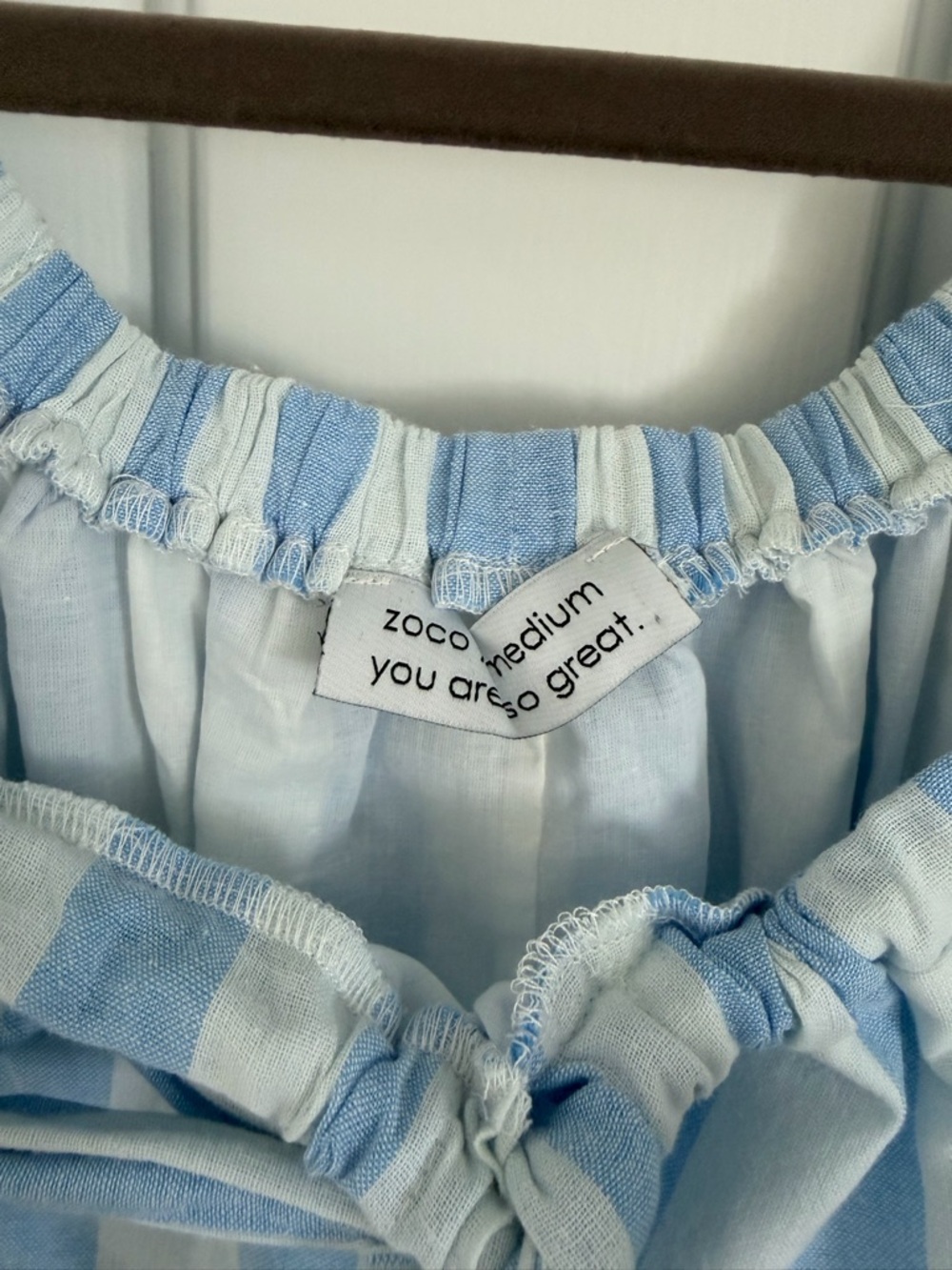 CAPRI MAXI DRESS // BLUE STRIPES *ZOCO EXCLUSIVE* (Never Worn) - Picture 3 of 3